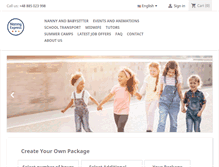 Tablet Screenshot of nannyexpress.pl